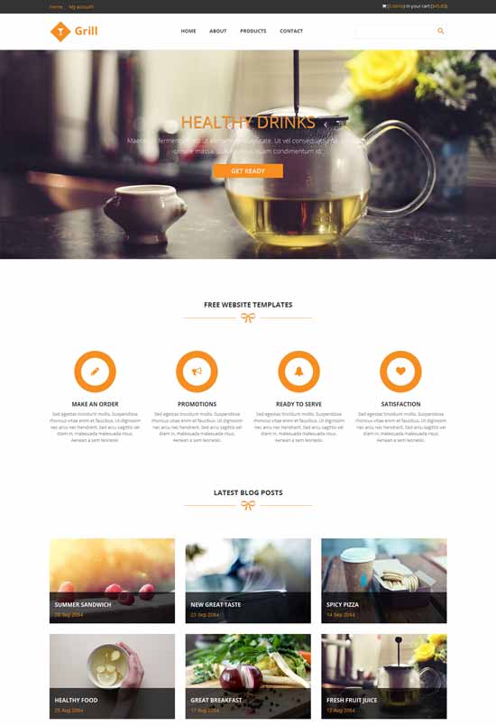 Grill-free-responsive-html5-website-template
